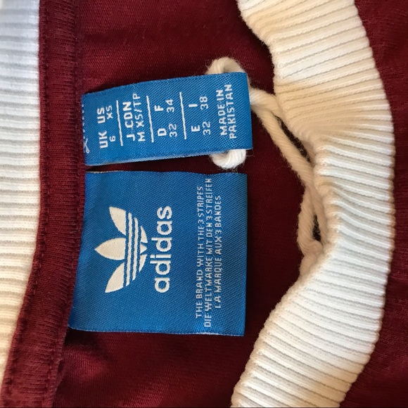 Maroon Adidas long sleeve shirt - Picture 4 of 4